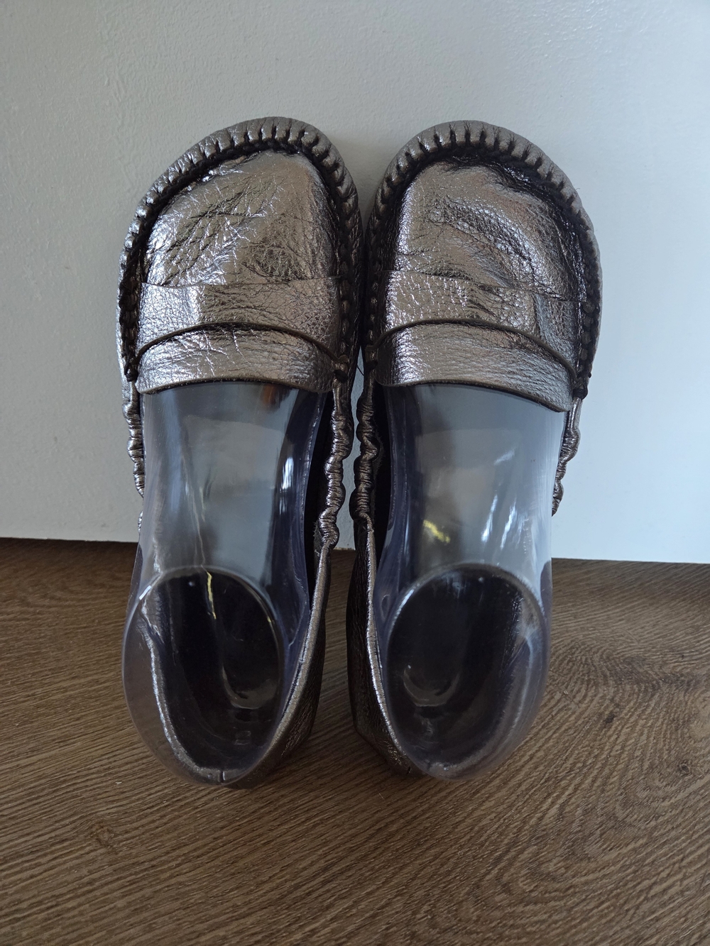 Gunmetal Slip-On Women's Loafers